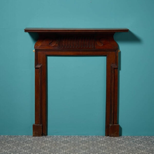 19th Century Victorian Style English Mahogany Fire Surround