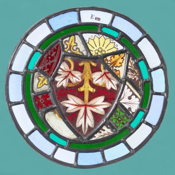 Reclaimed English Decorative Stained Glass Roundel