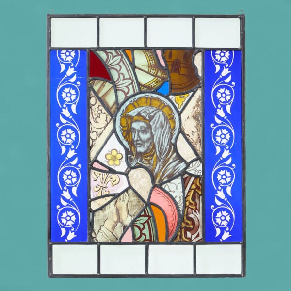Reclaimed 19th Century Ecclesiastical Stained Glass Window