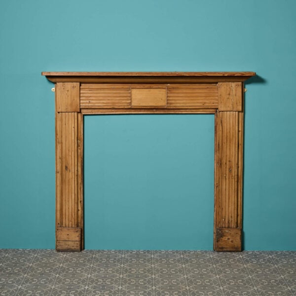 18th Century Antique Georgian Waxed Pine Fireplace