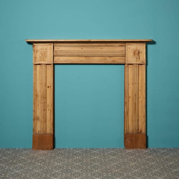 Antique Georgian Pine Wood Fire Surround