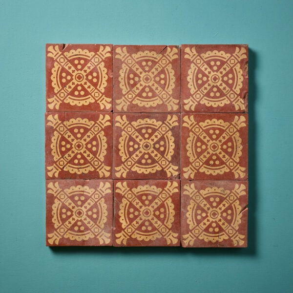 Set of 9 Encaustic Tiles by W. Maw & Co