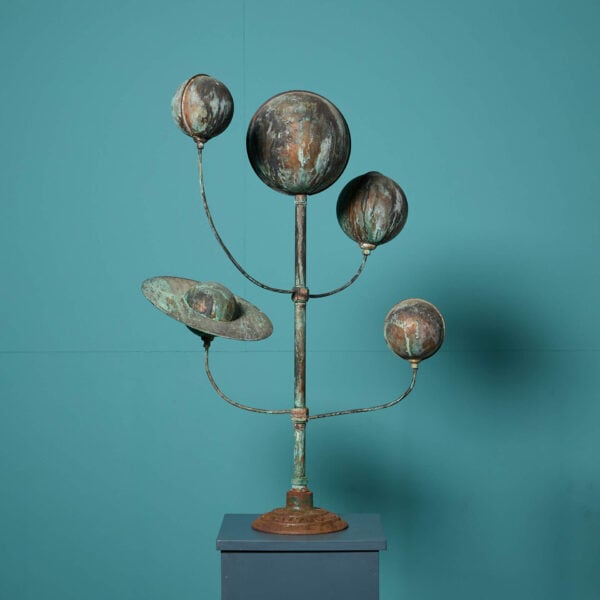 Mid-Century Copper Orrery Planetarium Sculpture