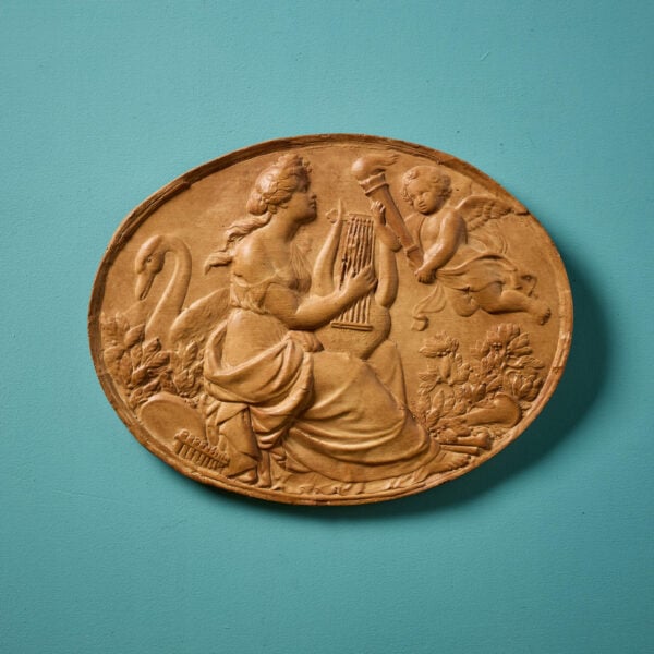 19th Century French Terracotta Neoclassical Wall Plaque