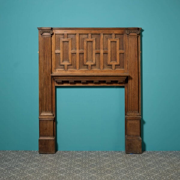 Large Scale Reclaimed Jacobean Style English Oak Fire Surround