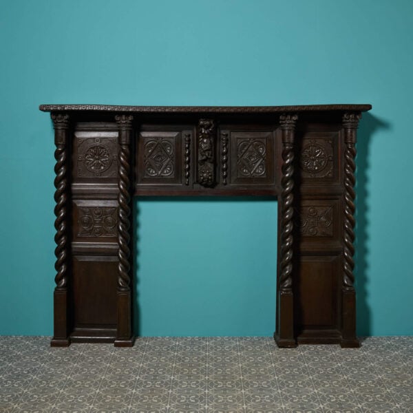 19th Century Large Scale Jacobean Revival Fire Surround With 16th Century Elements