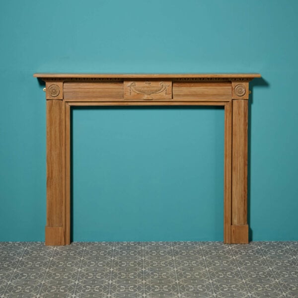 Reclaimed Neoclassical Style English Pine Fire Surround