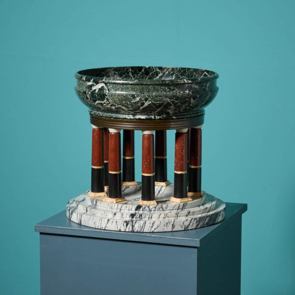 Large Scale Italian Green Marble Font