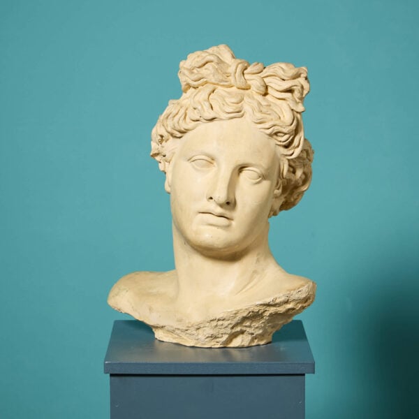 Lifesize Neoclassical Style Plaster Bust of Apollo