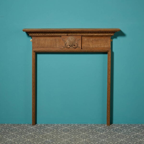 19th Century Pine Wood Fireplace