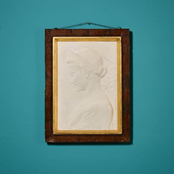 Antique Relief Plaster of Saint Helena After Desiderio da Settignano