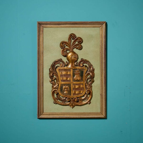 18th Century Polychrome Armorial Panel