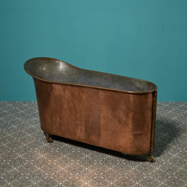 19th Century Campaign Style Copper Bath