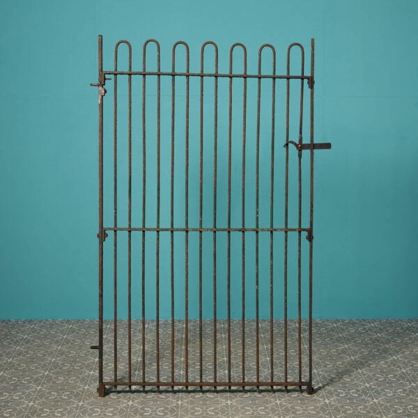 19th Century English Wrought Iron Hoop Top Side Gate