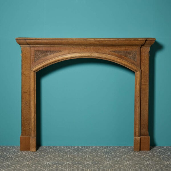 19th Century English Oak Arched Fire Surround