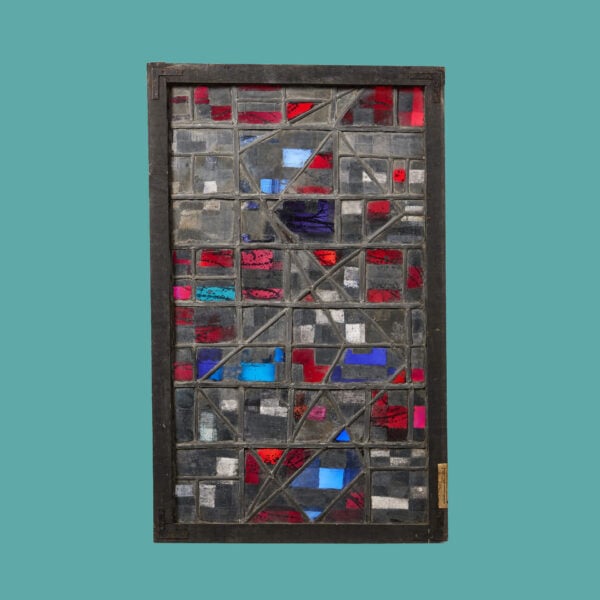 Abstract Mid-Century Geometrical Stained Glass by Tony Attenborough