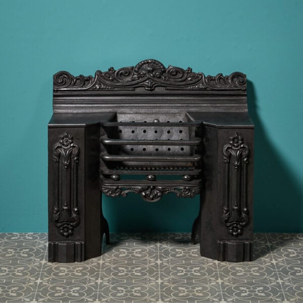Ornate 19th Century Victorian Cast Iron Hob Grate