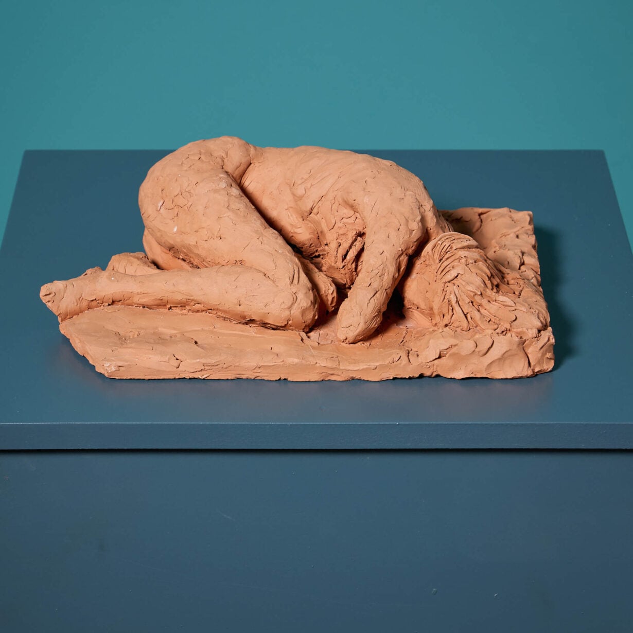 Jim Cooper (1992) 'Repose' Nude Figurative Terracotta Sculpture