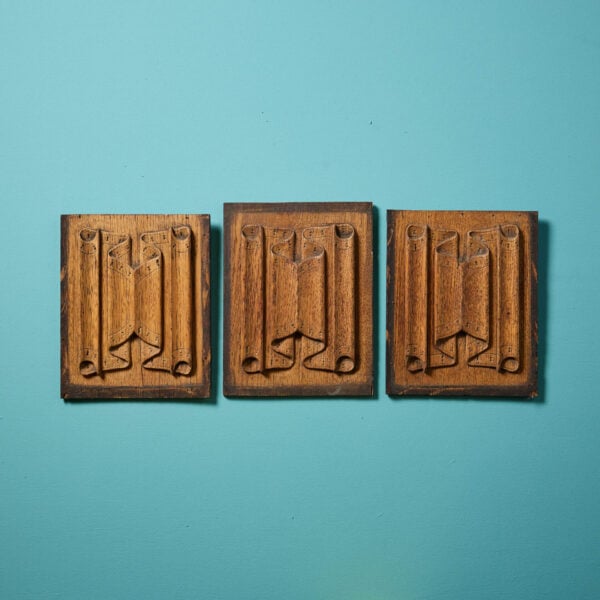 Set of 19th Century English Oak Linenfold Wall Panels
