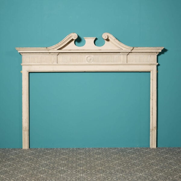 Large Early 19th Century Neoclassical Pine & Composition Fire Surround
