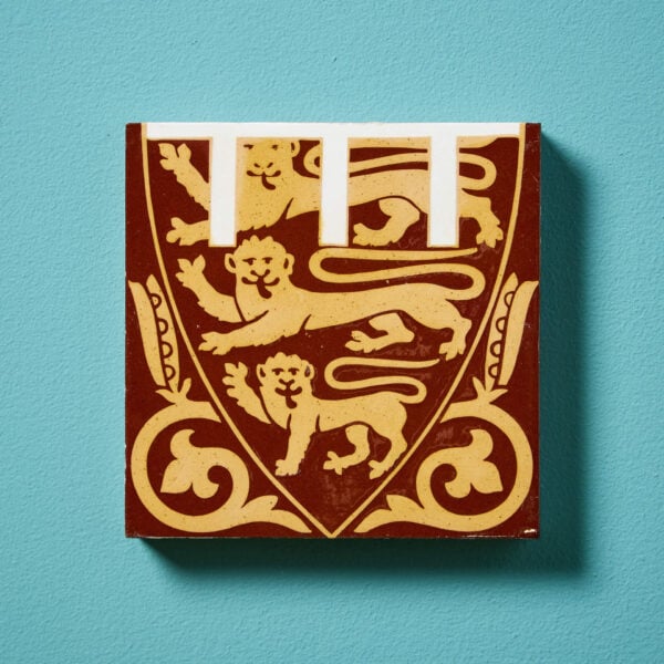 A.W.N Pugin Encaustic Prince of Wales Tile by Minton & Co