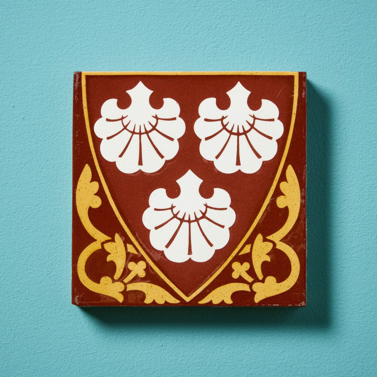 19th Century Arms of Erle Tile by Minton